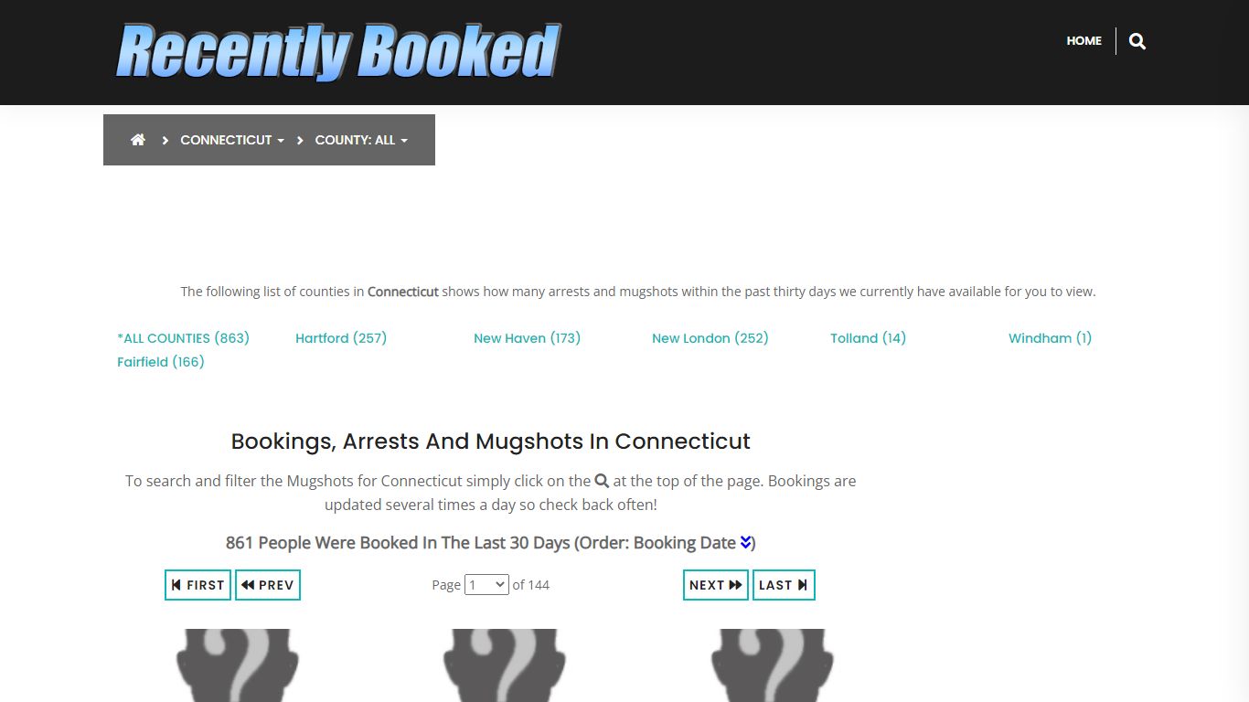 Bookings, Arrests and Mugshots in New Haven County, Connecticut