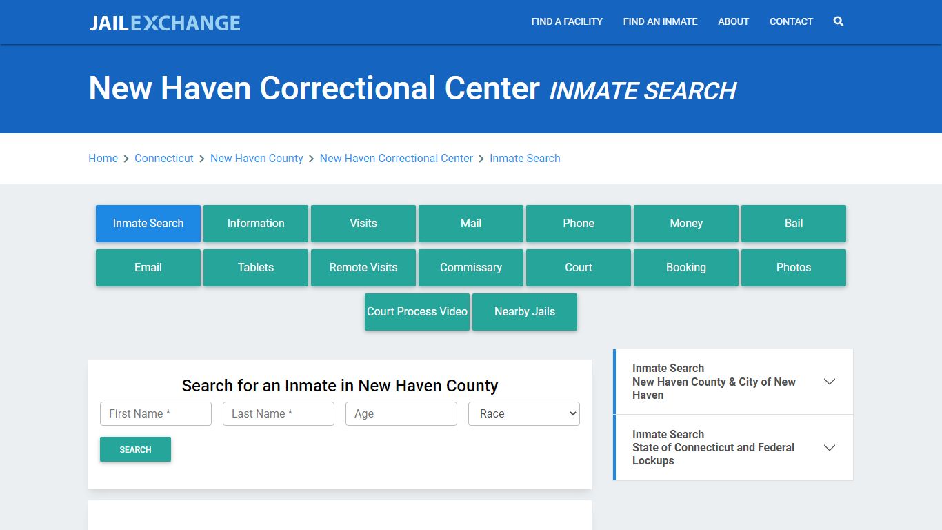 New Haven Correctional Center Inmate Search - Jail Exchange